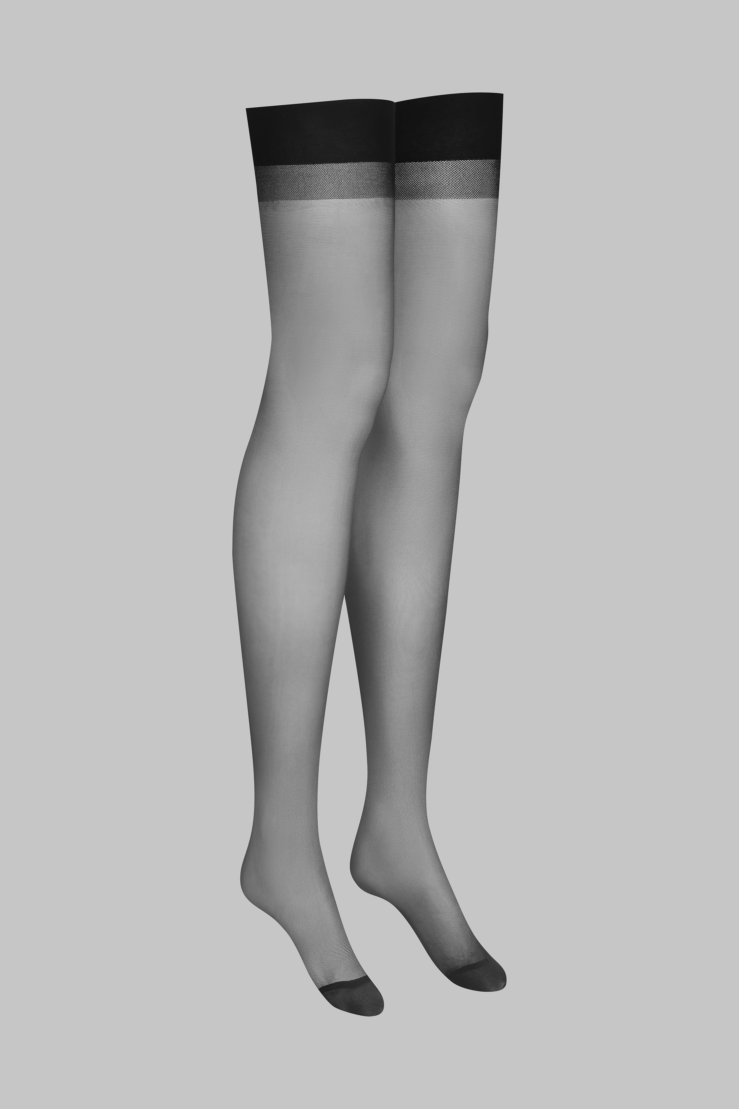 Back seamed garter stockings 20D - LEGWEAR - Image 5