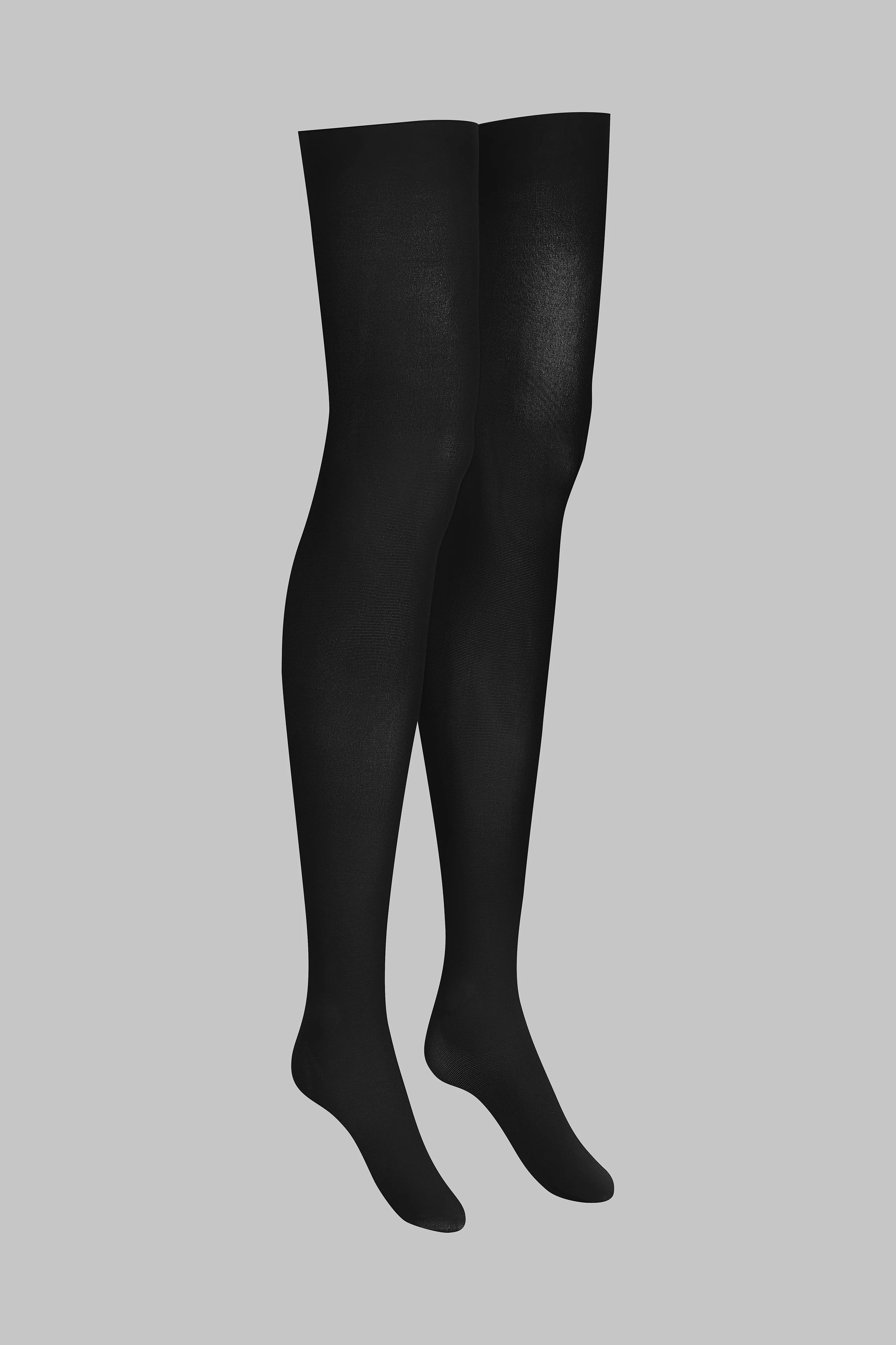 Opaque cut and curled stockings 70D - LEGWEAR - Image 4