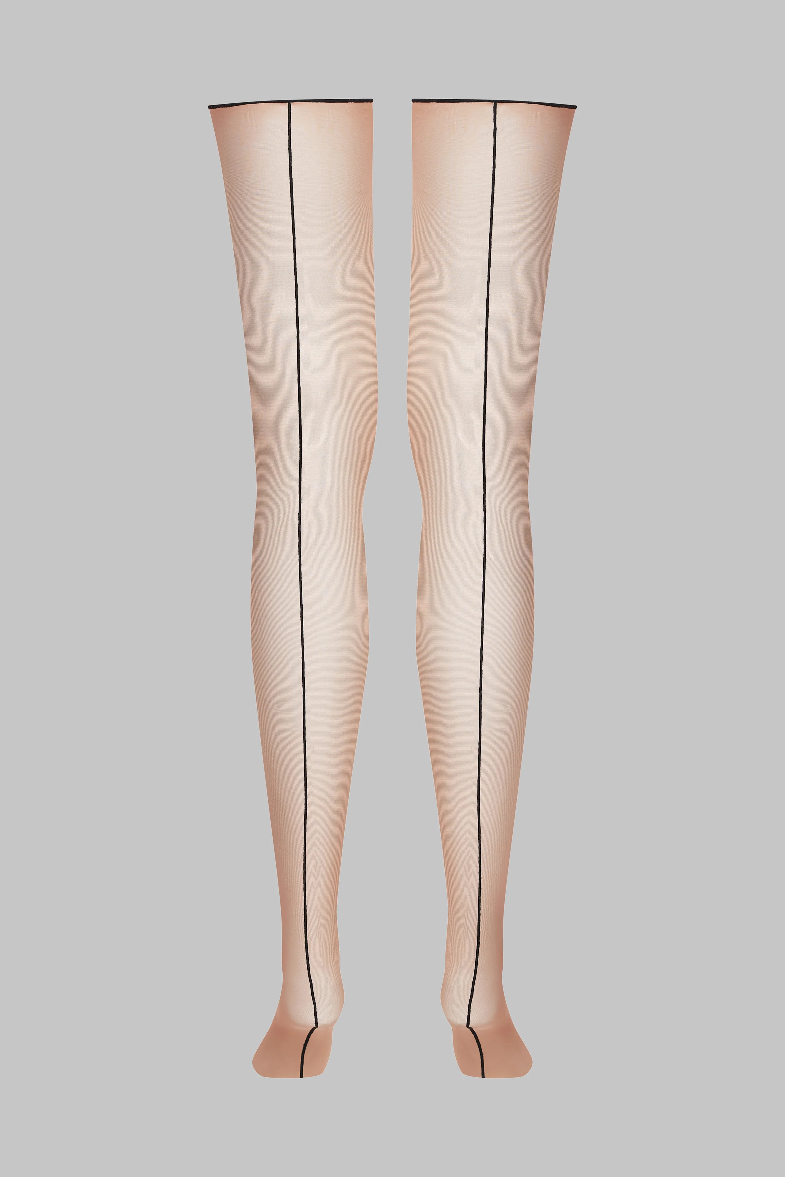 Cut and curled back seamed stockings 20D - LEGWEAR - Image 4
