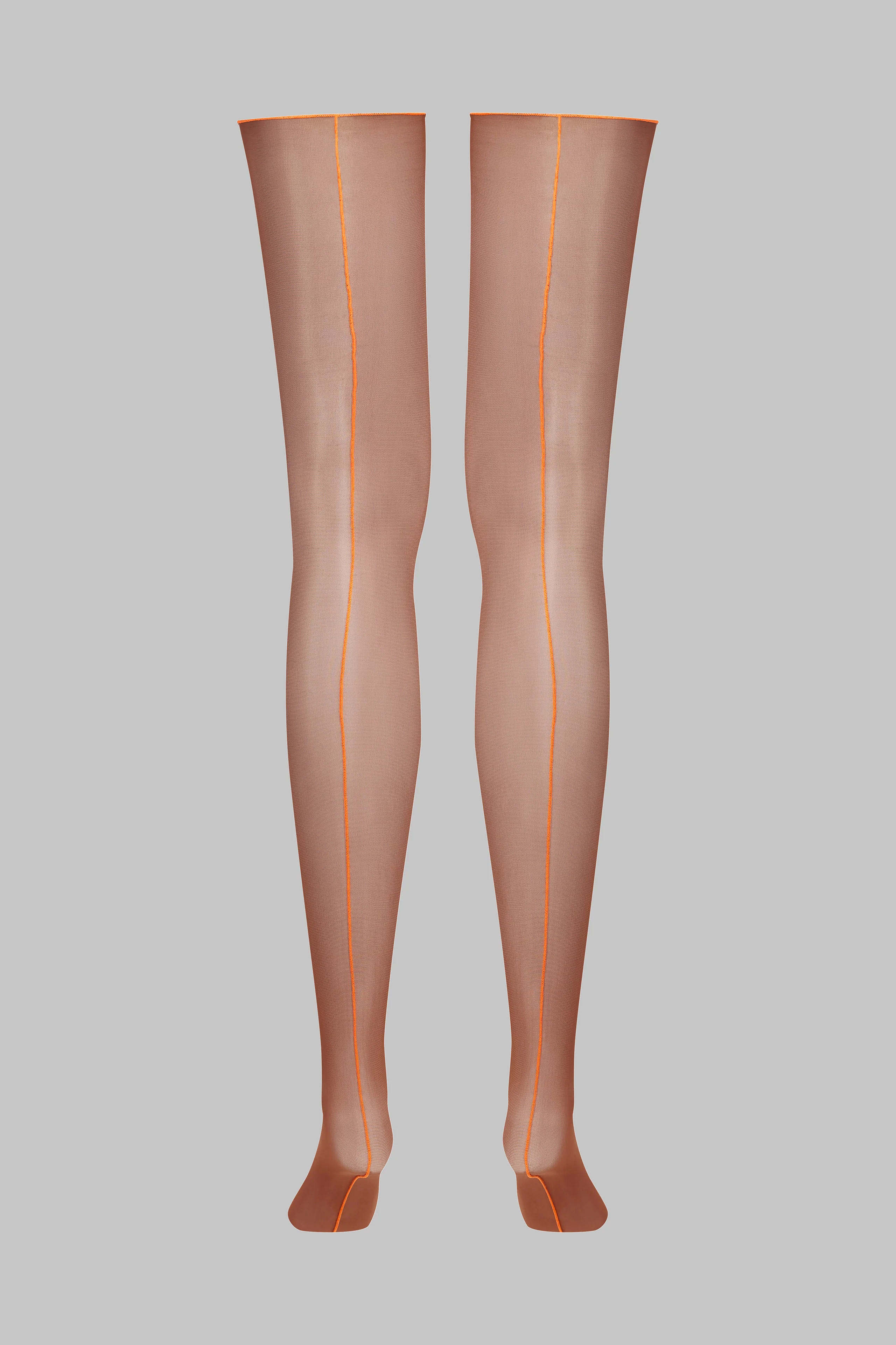 Cut and curled neon seamed stockings 20D - LEGWEAR - Image 4