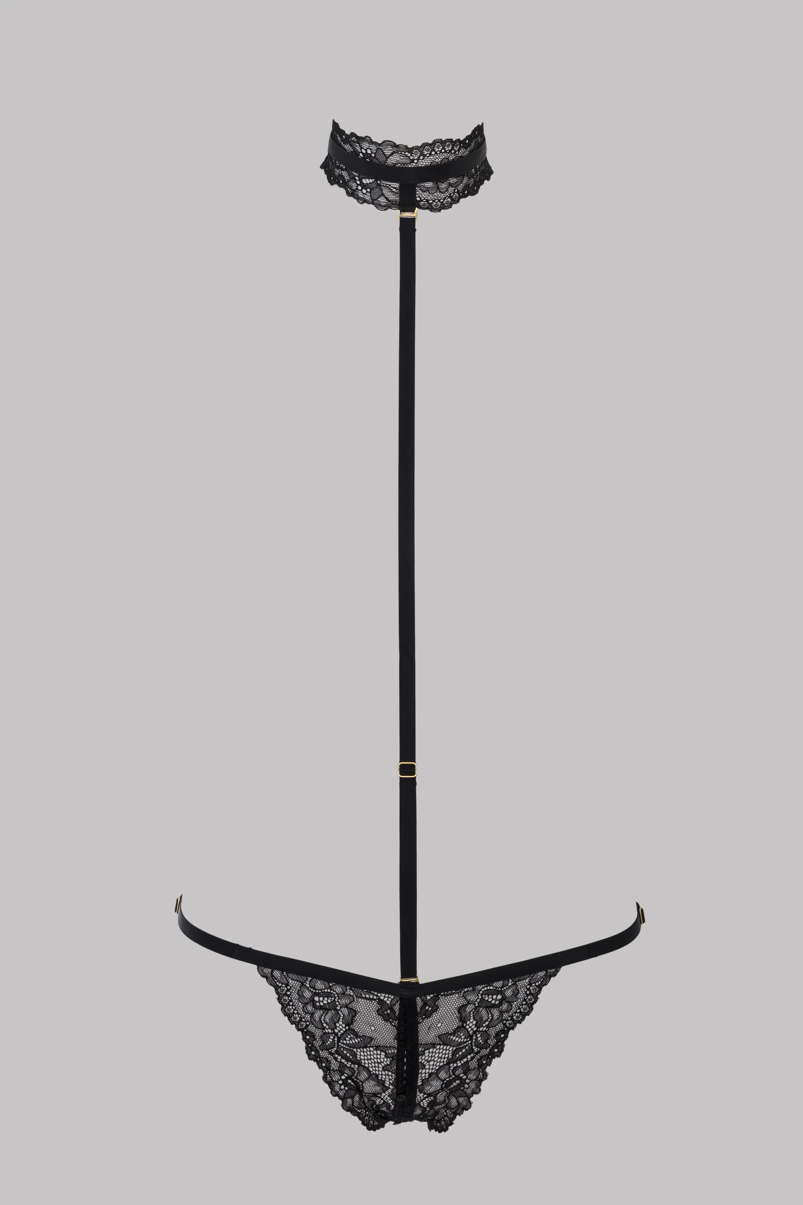 Openable thong with harness - Le Petit Secret Dentelle - Image 4