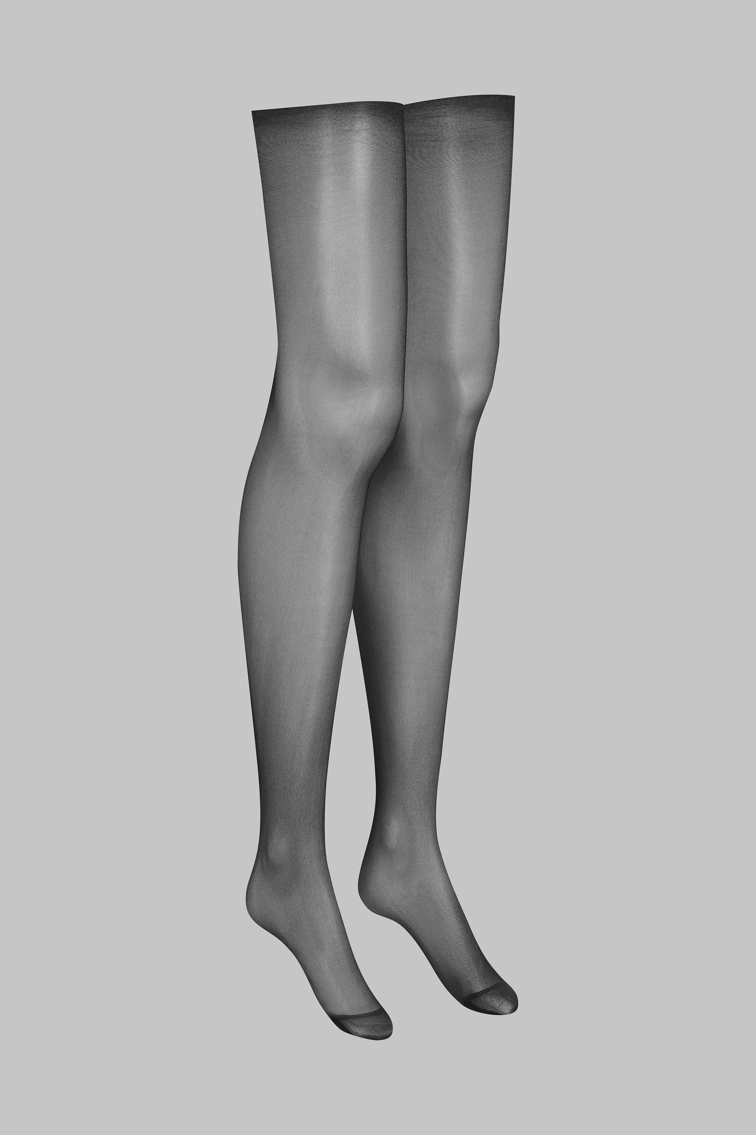 Cut and curled sheer stockings 20D - LEGWEAR - Image 4