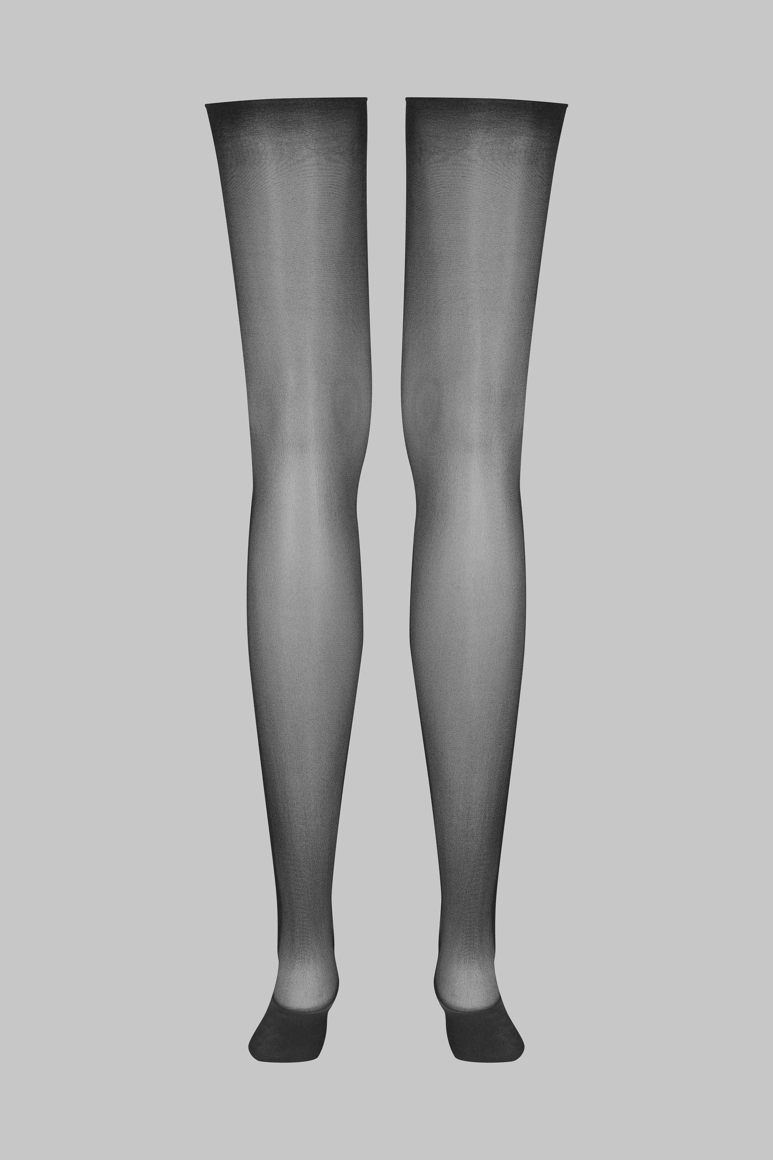 Cut and curled sheer stockings 20D - LEGWEAR - Image 5