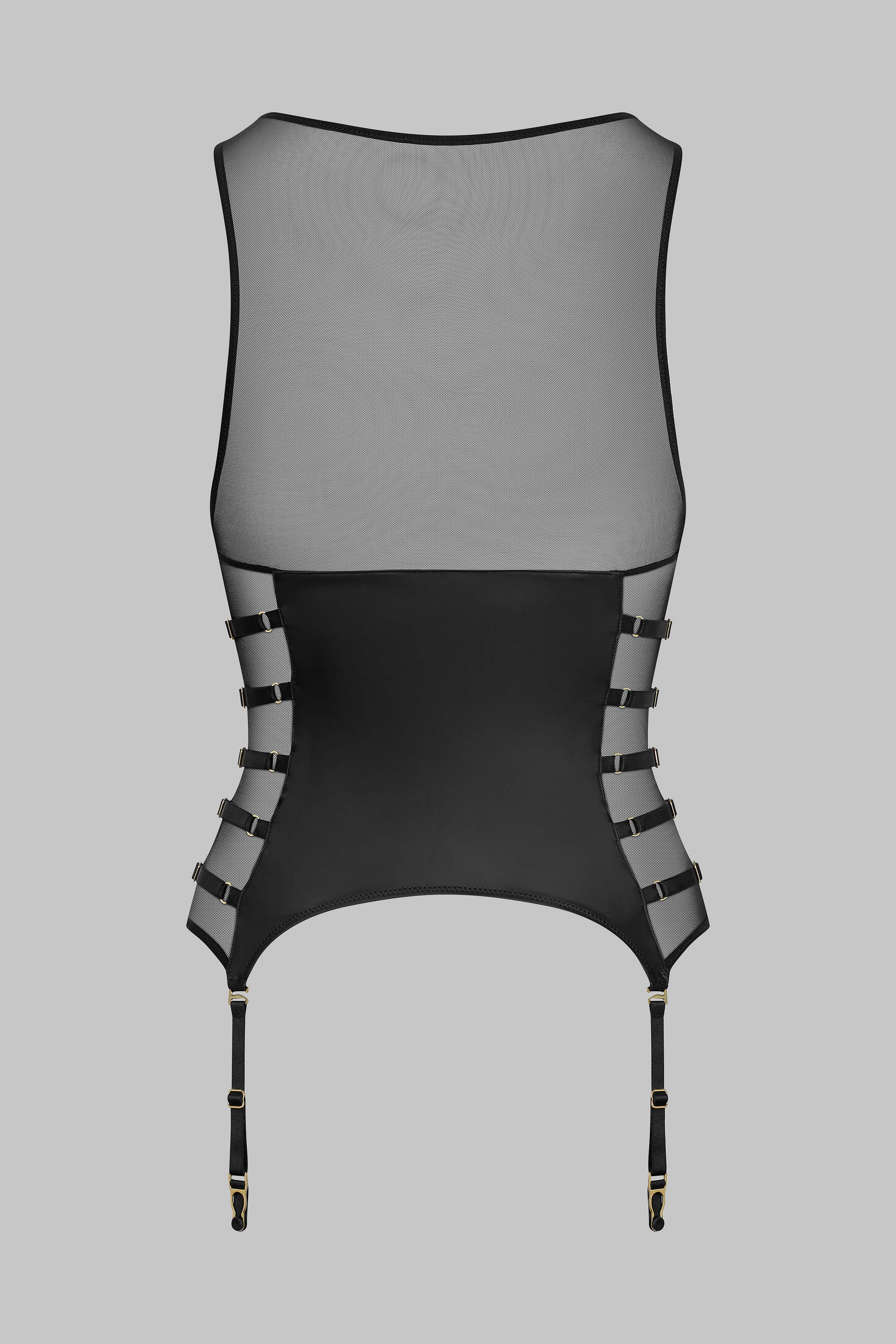 Corset-Top with suspenders - Chambre Noire - Image 5